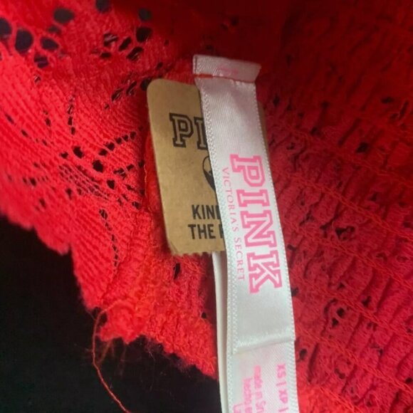 Victoria's Secret PINK Brand Red Lace Bralette Size Small - Picture 3 of 4